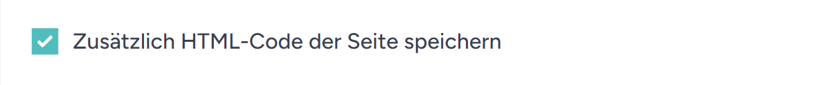 Projekt anlegen - HTML Quellcode der Webseite speichern